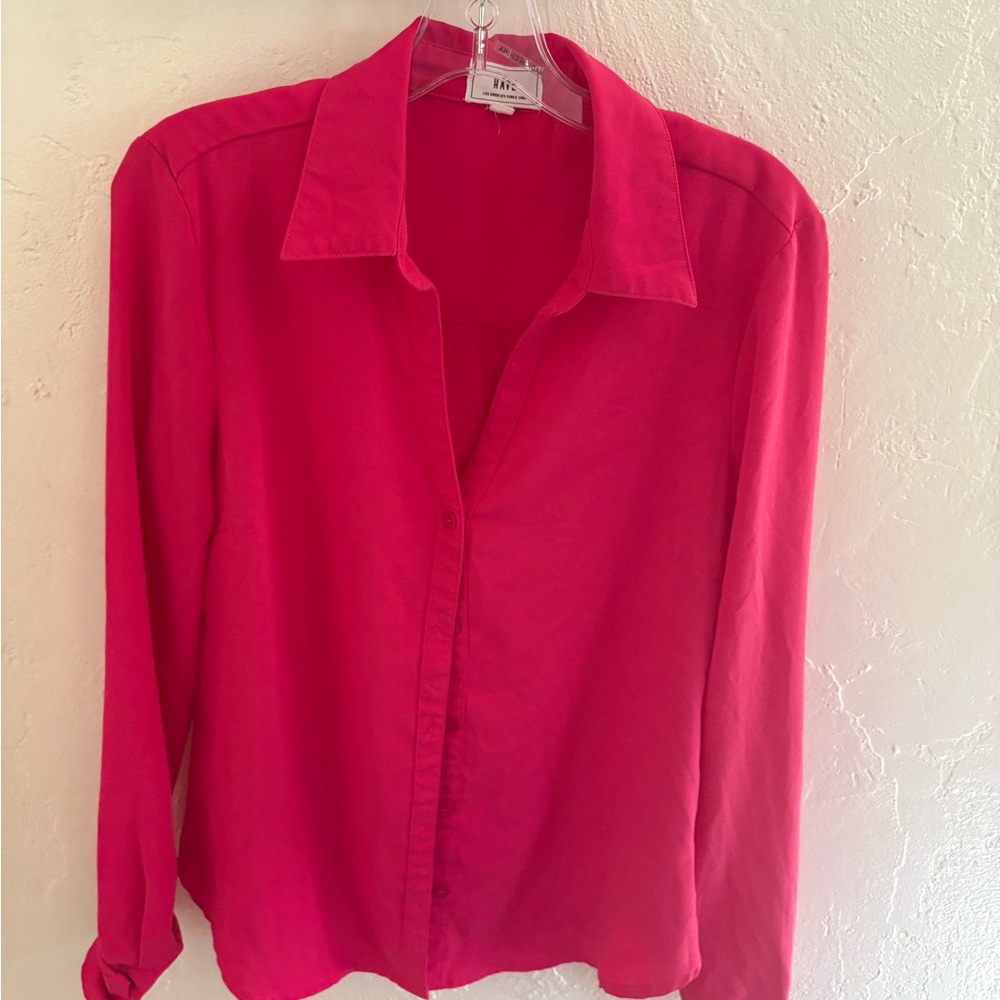 Have Fuchsia Women's Button-Down Shirt